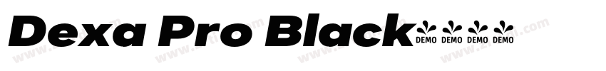Dexa Pro Black字体转换